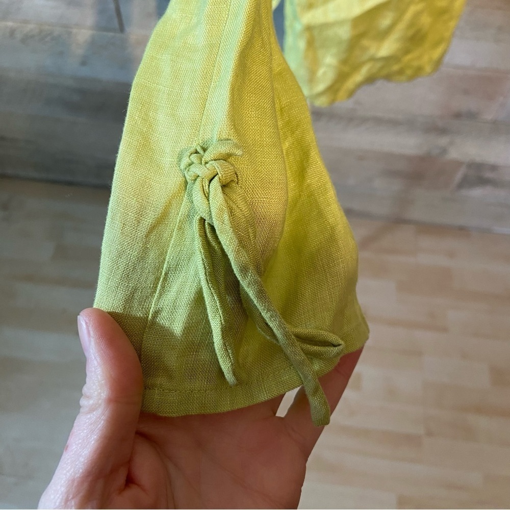 🛍️3/$30 Jax women's chartreuse coloured boho embroidered tunic in size 8 - Picture 7 of 8